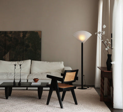 Pleated Fan Floor Lamp