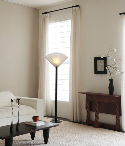 Pleated Fan Floor Lamp