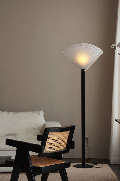 Pleated Fan Floor Lamp