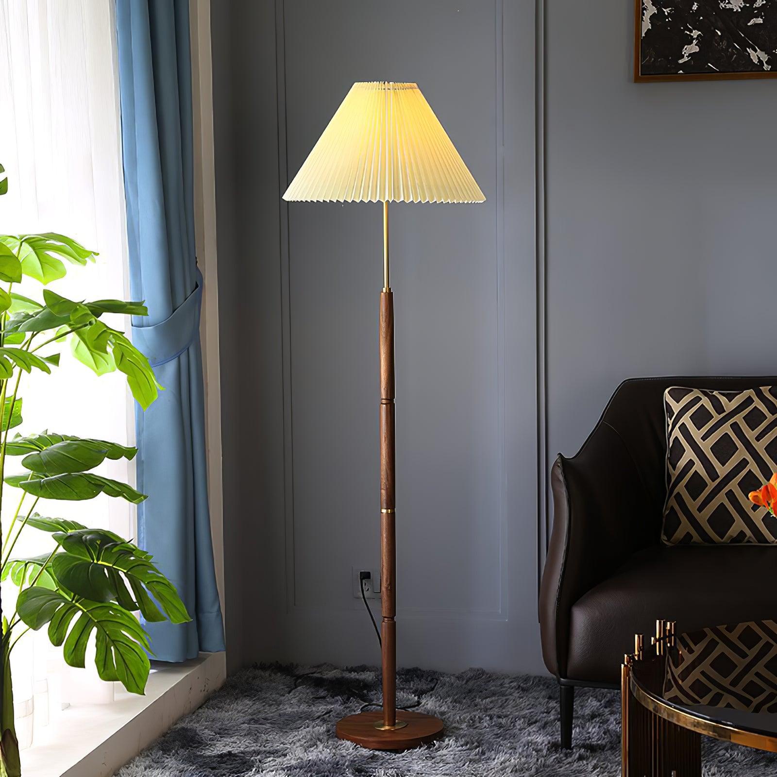 Syleina Minimalist Wood Floor Lamp
