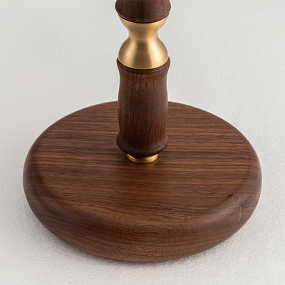 Fiora Pleated Walnut Table Lamp