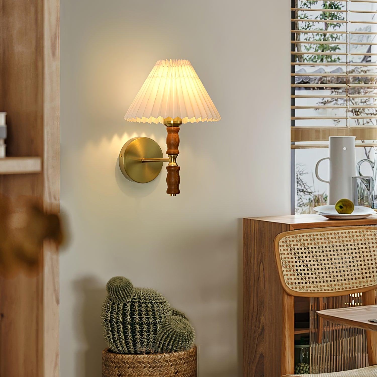 Lucienne Walnut Indoor Wall Light