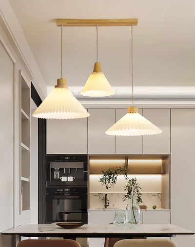 Flora Modern Wood Pendant Light - Neutral Decor