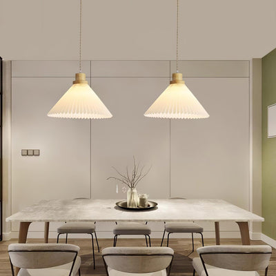 Flora Modern Wood Pendant Light - Neutral Decor