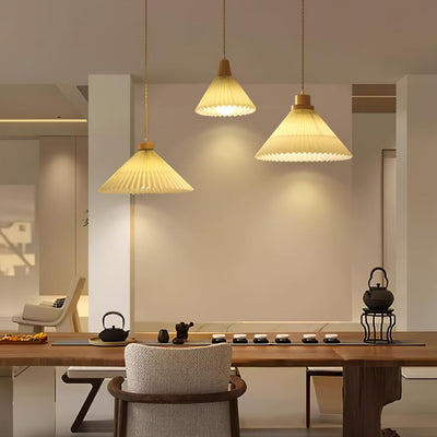 Flora Modern Wood Pendant Light - Neutral Decor