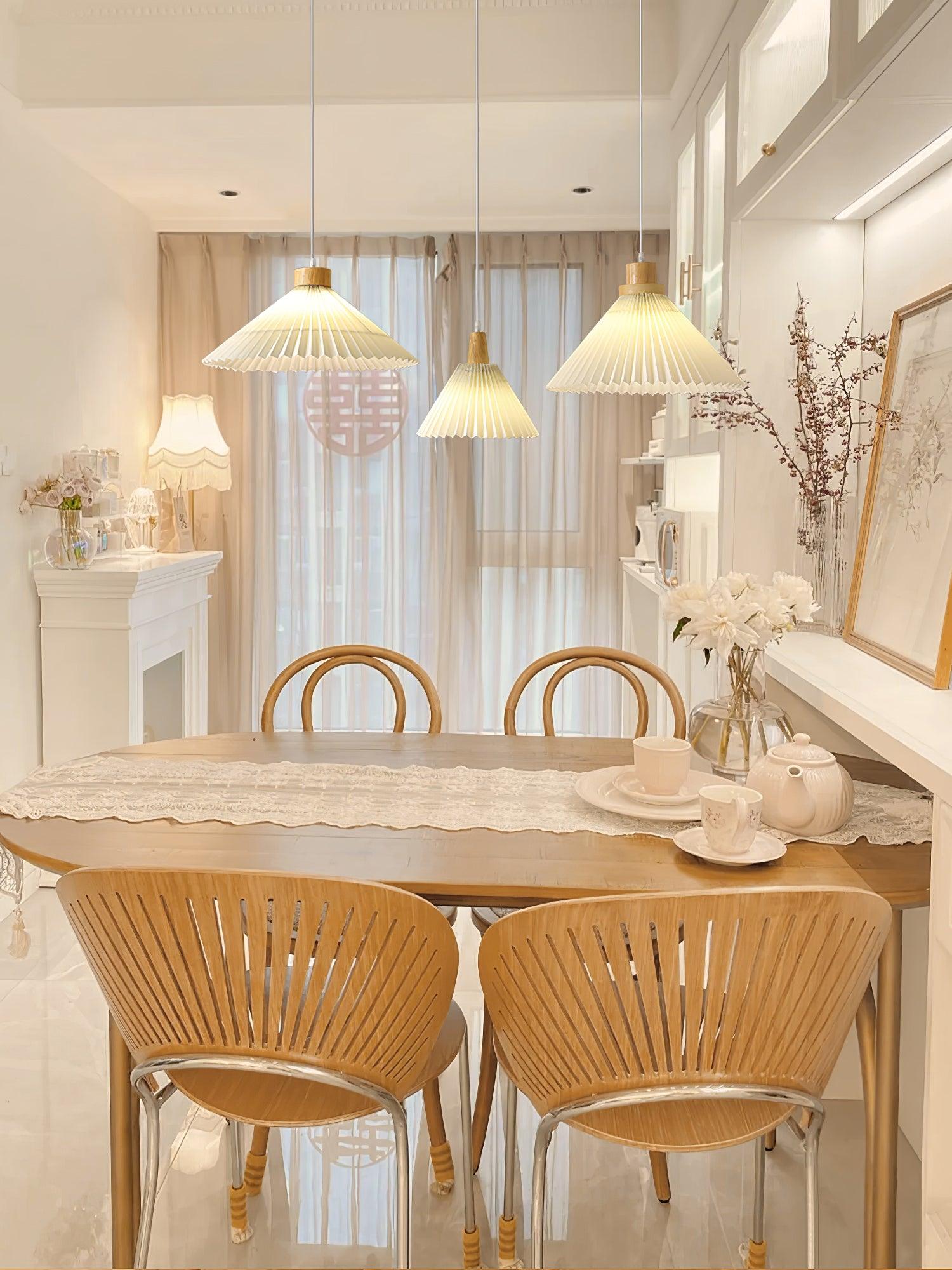 Flora Modern Wood Pendant Light - Neutral Decor