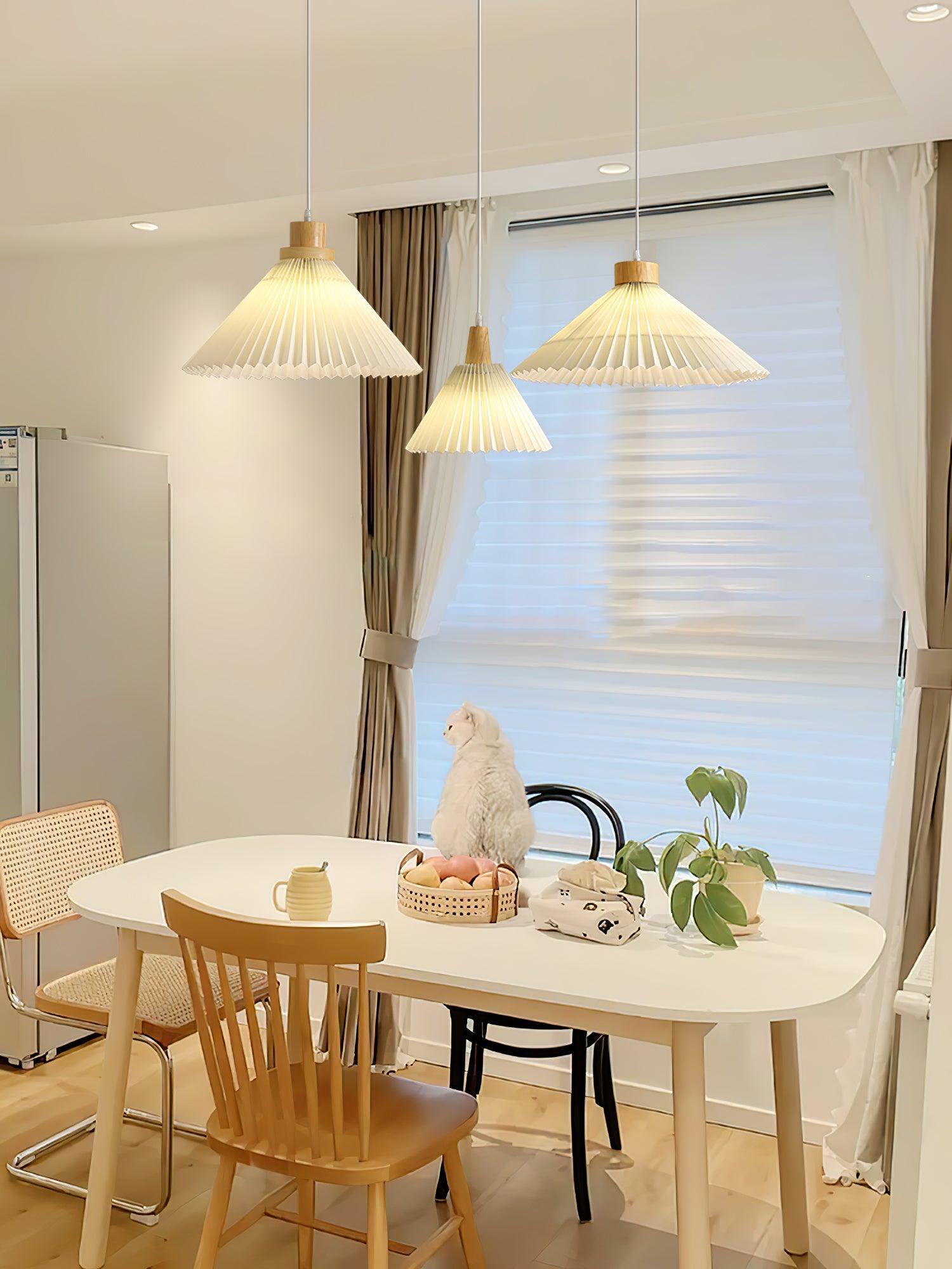 Flora Modern Wood Pendant Light - Neutral Decor