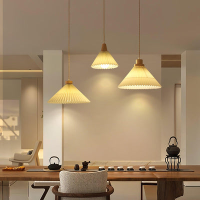 Flora Modern Wood Pendant Light - Neutral Decor