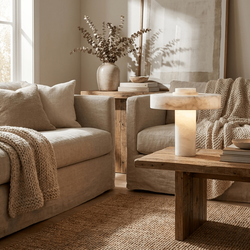 Eirenina Alabaster Table Lamp