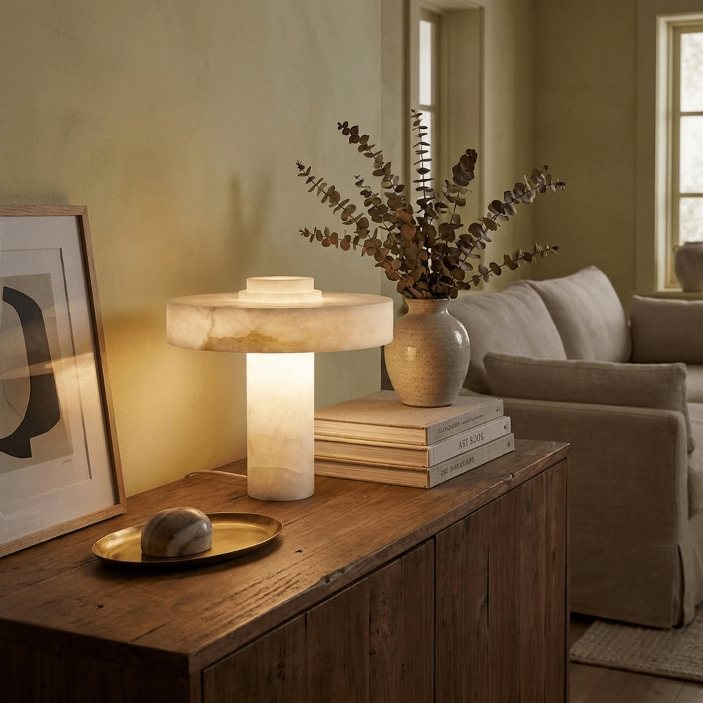 Eirenina Alabaster Table Lamp