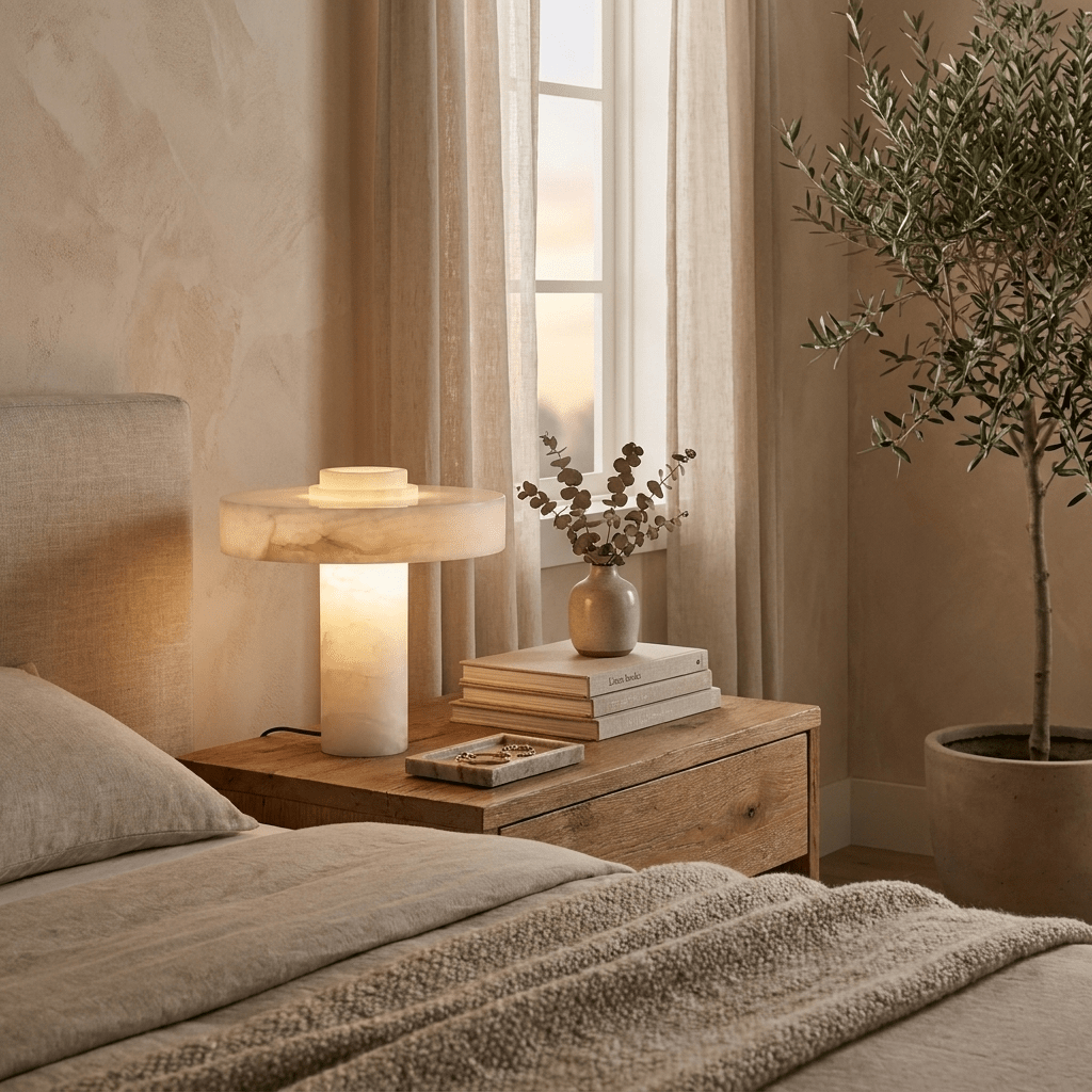 Eirenina Alabaster Table Lamp