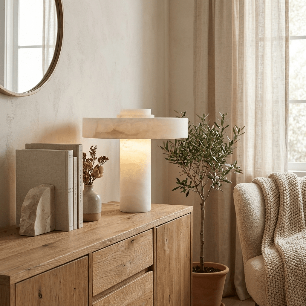 Eirenina Alabaster Table Lamp