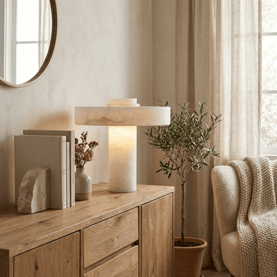 Eirenina Alabaster Table Lamp