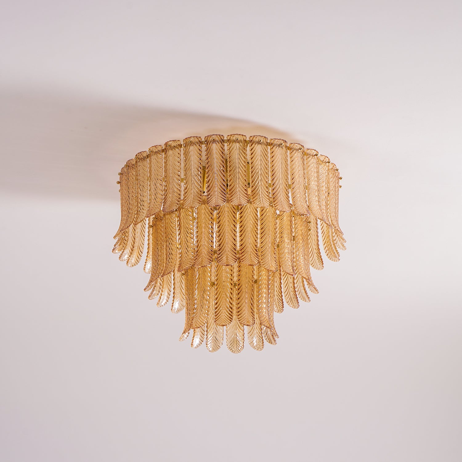 Lindenwick Glass Flush Mount Ceiling Light