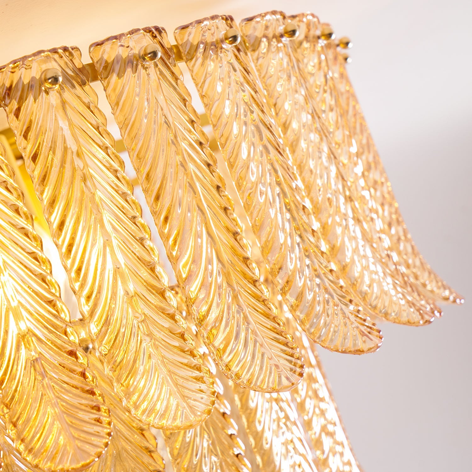 Lindenwick Glass Flush Mount Ceiling Light
