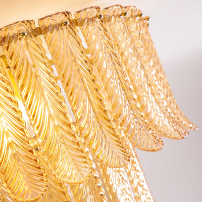 Lindenwick Glass Flush Mount Ceiling Light