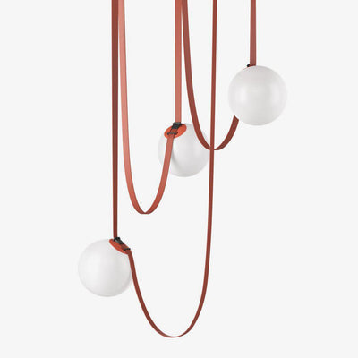 Velinenne Pendant Lamp Leather Belt Glass