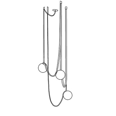 Velinenne Pendant Lamp Leather Belt Glass