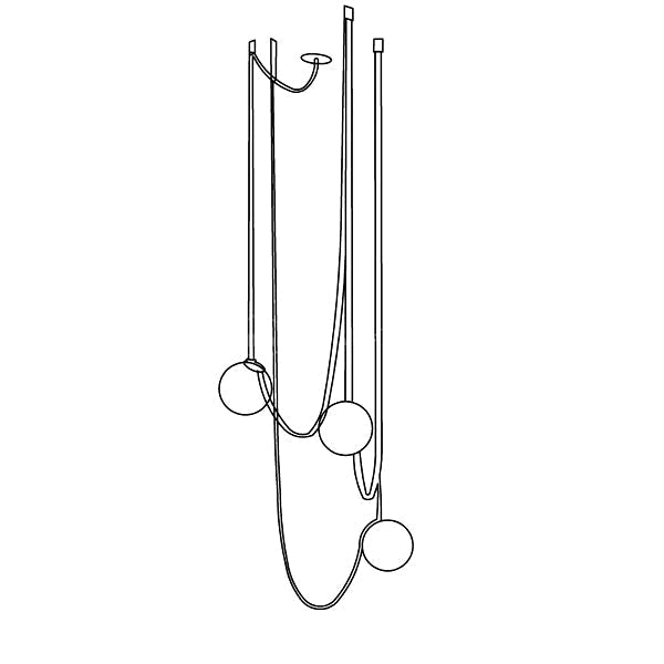 Velinenne Pendant Lamp Leather Belt Glass