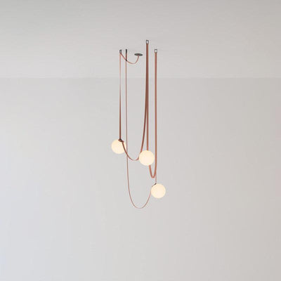 Velinenne Pendant Lamp Leather Belt Glass