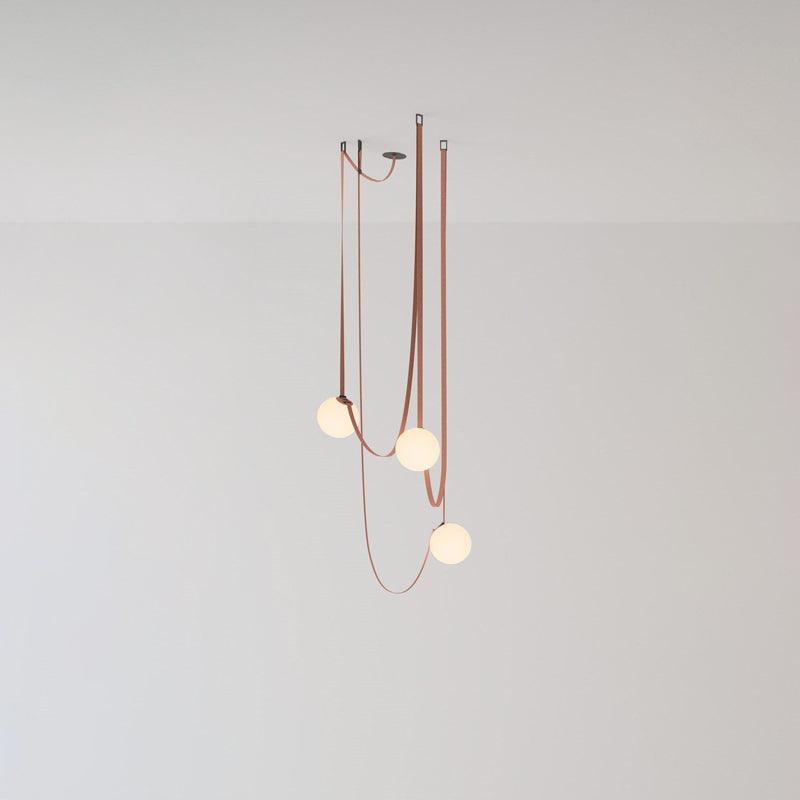 Velinenne Pendant Lamp Leather Belt Glass