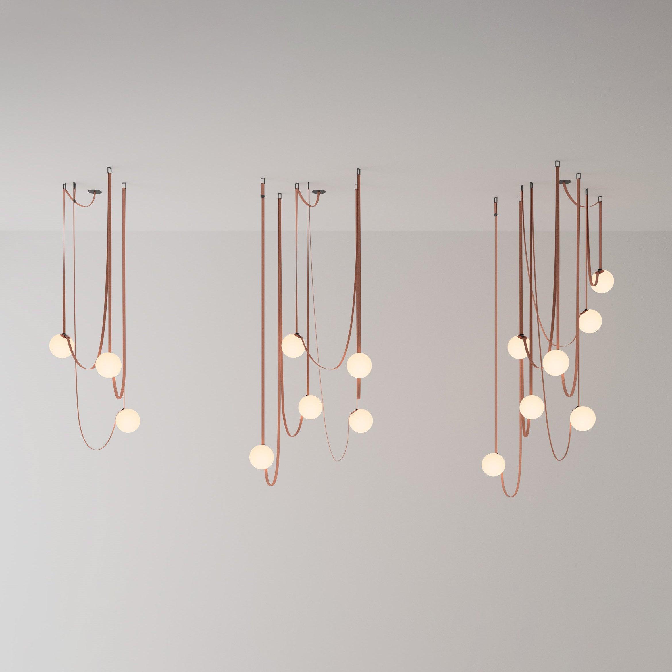 Velinenne Pendant Lamp Leather Belt Glass