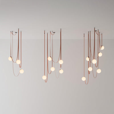 Velinenne Pendant Lamp Leather Belt Glass