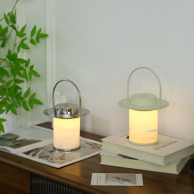 Pod Portable Rechargeable Alabaster Table Lamp