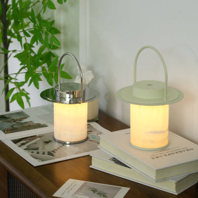 Pod Portable Rechargeable Alabaster Table Lamp