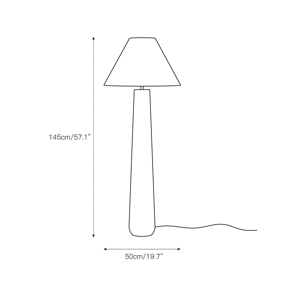 Columnil White Floor Lamp