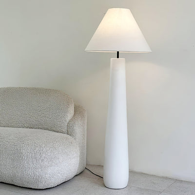Columnil White Floor Lamp