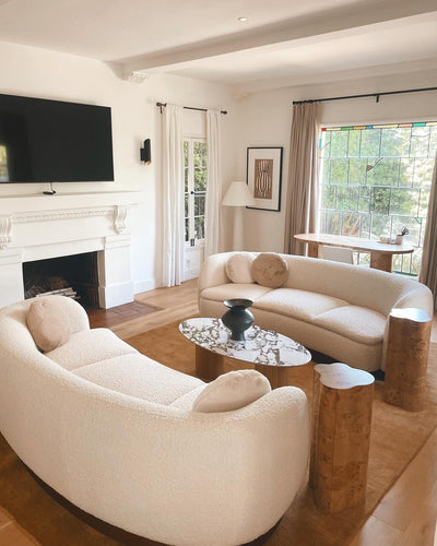 Columnil White Floor Lamp