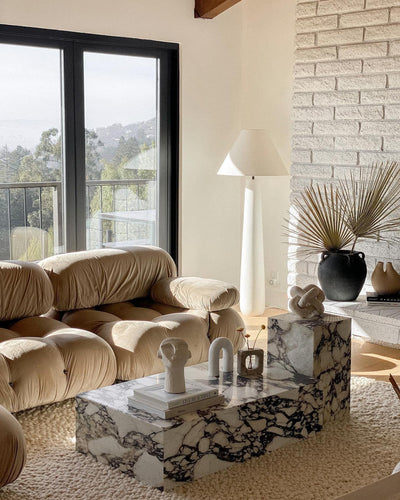 Columnil White Floor Lamp