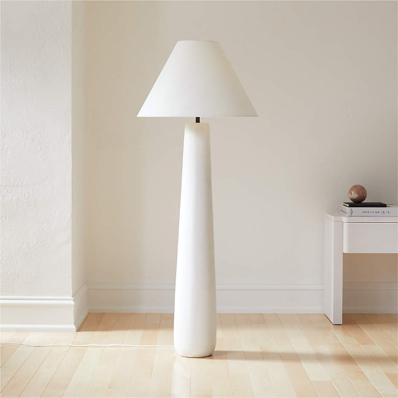 Columnil White Floor Lamp