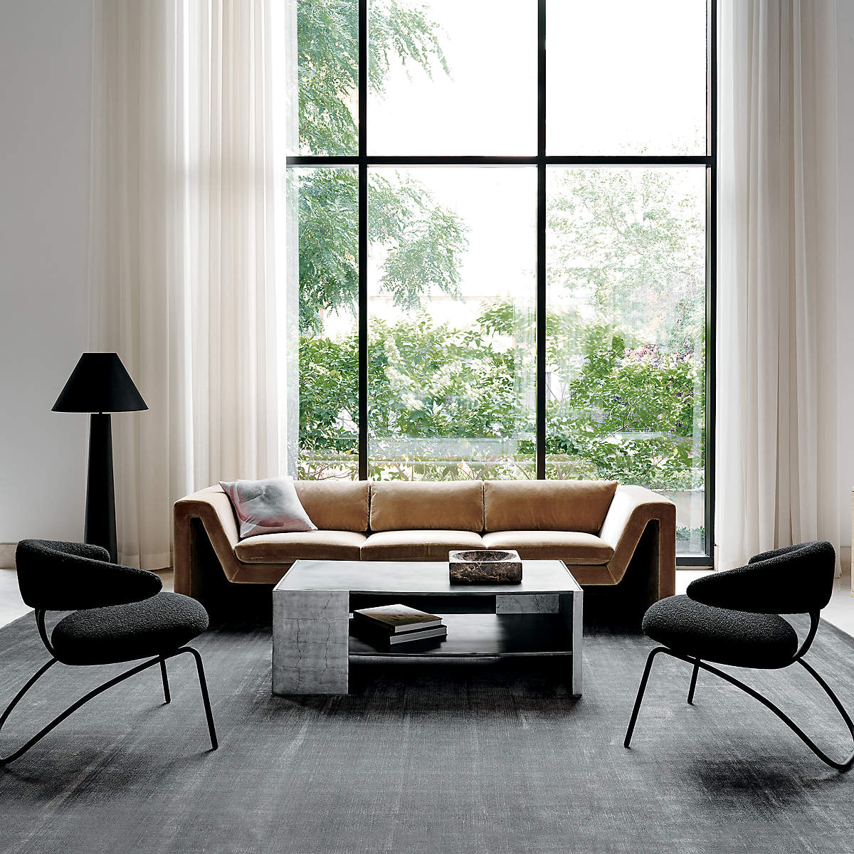 Columnil White Floor Lamp