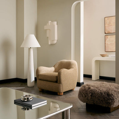 Columnil White Floor Lamp