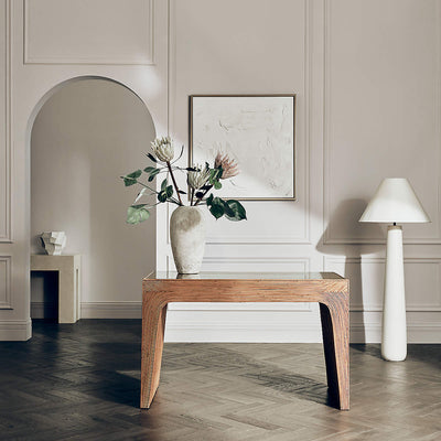 Columnil White Floor Lamp