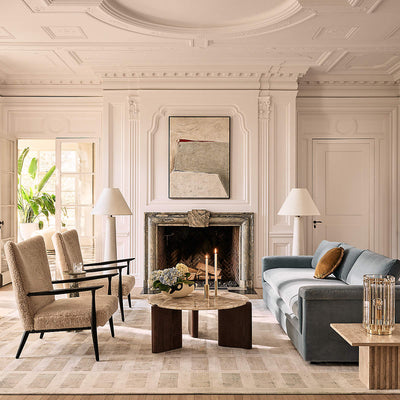 Columnil White Floor Lamp
