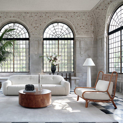 Columnil White Floor Lamp
