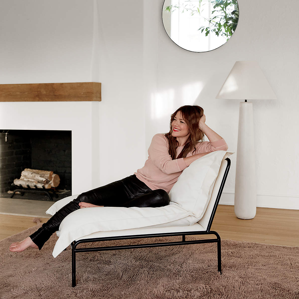 Columnil White Floor Lamp
