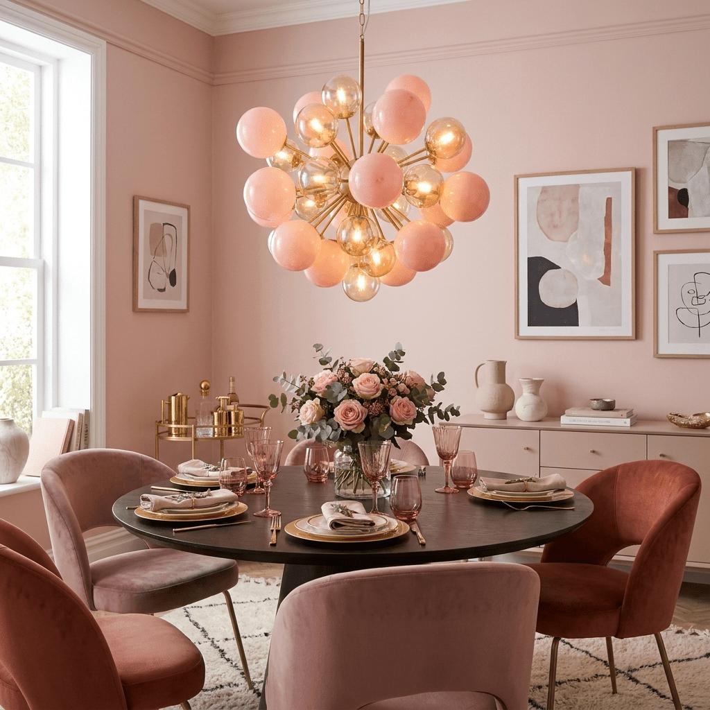 Eiruiel Glass Globe Sputnik Chandelier