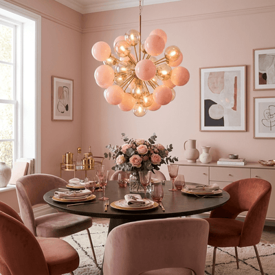 Eiruiel Glass Globe Sputnik Chandelier