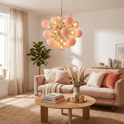 Eiruiel Glass Globe Sputnik Chandelier