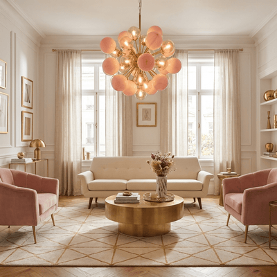 Eiruiel Glass Globe Sputnik Chandelier