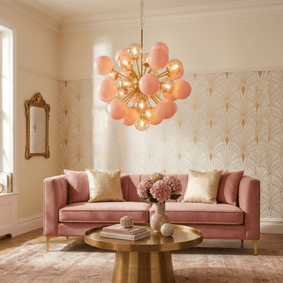 Eiruiel Glass Globe Sputnik Chandelier