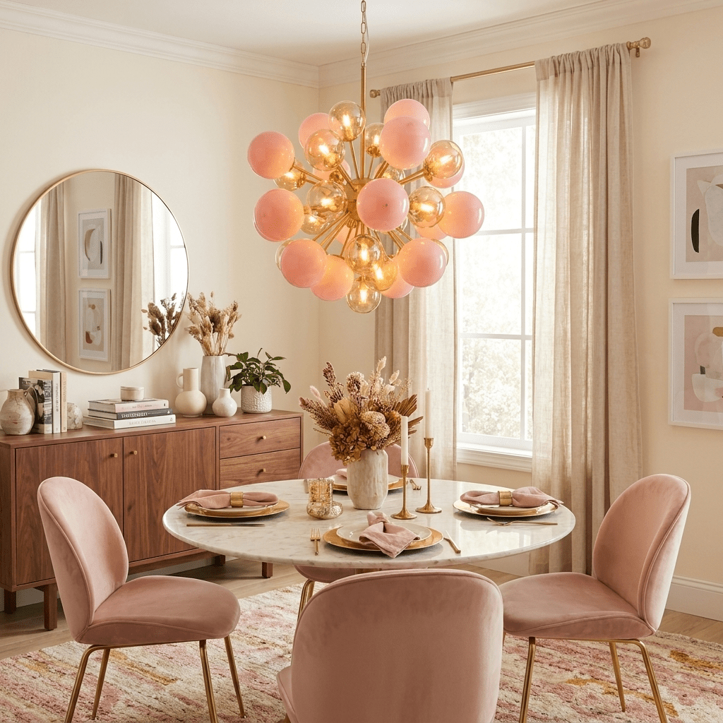 Eiruiel Glass Globe Sputnik Chandelier