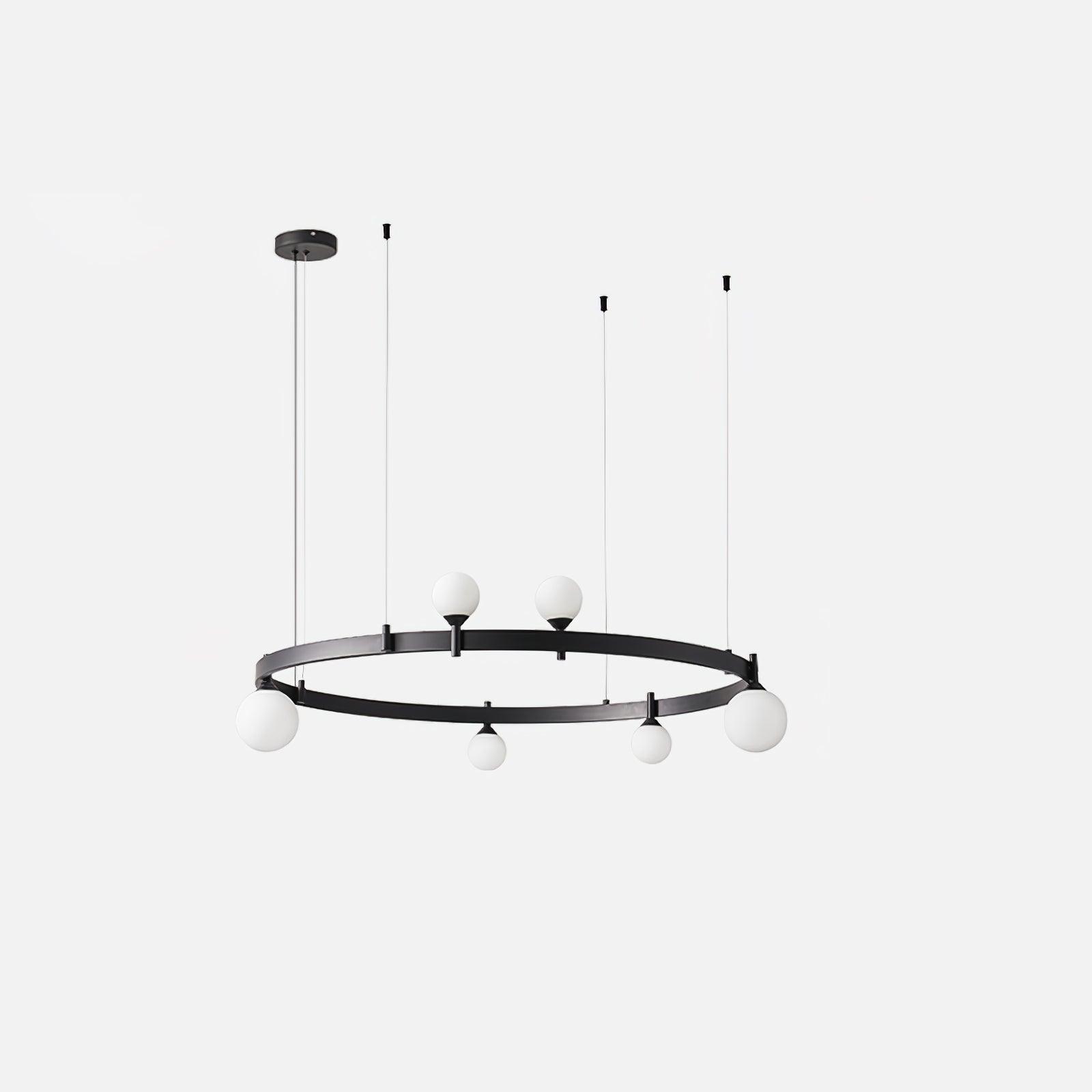 Orel Pendant Lamp Round Black Ring