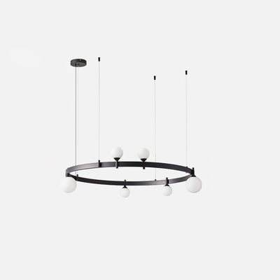 Orel Pendant Lamp Round Black Ring