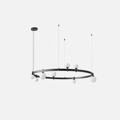Orel Pendant Lamp Round Black Ring