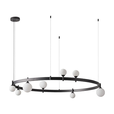 Orel Pendant Lamp Round Black Ring